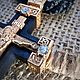 Православный крест с золочением. Крестик. MisMi jewelry. Ярмарка Мастеров.  Фото №6