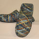Men's Felted Slippers Weave. Slippers. MMwool (marinamol). Online shopping on My Livemaster.  Фото №2