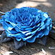 Роза из фоамирана `Синий вечер` сделает Ваш образ особенным. Она украсит платье в виде броши  или волосы. Крепление я сделаю на выбор.
Работа Покусаевой Марины (Romashka)