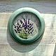 'Blue lavender No. 3' wall Clock, Provence, country. Watch. botanica-m. My Livemaster. Фото №5