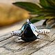 17P black diamond Ring 'Fairy of good' buy. Rings. luxuryclub. Online shopping on My Livemaster.  Фото №2