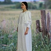 Русский костюм"Натальюшка-2". Сарафан с оборкой и рубаха