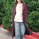 Плащ женский Пурпур , плащевка Италия. Плащи. Одежда и аксессуары Батик ANN LOOK. Ярмарка Мастеров.  Фото №10