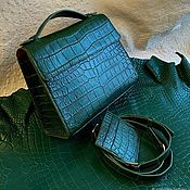 Сумки и аксессуары handmade. Livemaster - original item Classic crocodile genuine leather bag, in stock!. Handmade.