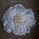 Brooch of delicate lace ' Air flower'. Brooches. esterella. My Livemaster. Фото №4