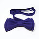 Детская галстук-бабочка цвет индиго. Галстуки. Super bow ties. Интернет-магазин Ярмарка Мастеров.  Фото №2
