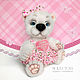 Teddy bear with children's metric for girls. Teddy Bears. Marina Eretnova. Online shopping on My Livemaster.  Фото №2