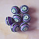 Полая бусина лэмпворк "Purple dream". Бусины. Natalia Korolyuk lampwork beads. Ярмарка Мастеров.  Фото №4