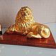 'Golden lion'. Figurine. zolotydelmaster. Online shopping on My Livemaster.  Фото №2