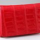 Кошелек женский из натуральной кожи крокодила IMA0216R44. Кошельки. CrocShop товары из экзотической кожи. Ярмарка Мастеров.  Фото №6