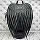 Women's leather backpack ' Black wings', Backpacks, Moscow,  Фото №1