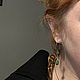 Серебряные серьги - подвески с натуральным Цоизитом. Серьги классические. Kamennyi-tsvetok. Ярмарка Мастеров.  Фото №15