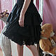 Skirt boho Black magic. Vintage, Bohemian chic. Skirts. Olgalevas. My Livemaster. Фото №6