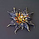 Dark blue brooch leather Guiding star. Brooches. flowersstyle (flowersstyle). My Livemaster. Фото №4