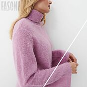 Одежда handmade. Livemaster - original item Jerseys: Pink Sweater Women`s Fluffy Winter Sweater. Handmade.