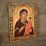 Icon on wood of 