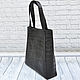 Shopper bag, made of genuine crocodile leather in black. Shopper. SHOES&BAGS. My Livemaster. Фото №5