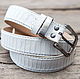 Women's leather belt made of Python Leather men's belt made of reptile, Straps, Denpasar,  Фото №1