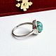 Винтаж:  Серебряное Кольцо Амазонит Серебро 925. Кольца винтажные. Lovevintage. Ярмарка Мастеров.  Фото №4