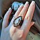 Copper Ring Rhinestone brush. All finger ring. Ural Jeweler (artelVogul). Online shopping on My Livemaster.  Фото №2