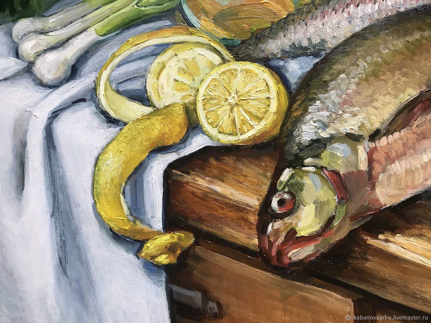 Картины с рыбой живопись