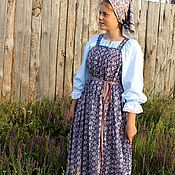 Русский стиль handmade. Livemaster - original item Women`s folk costume.Sundress and shirt long. Handmade.
