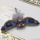 Order Brooch-pin: Brooch dragonfly blue and gold. Ludmila (Ludmila-biser) (Ludmila-biser). Livemaster. . Brooches Фото №3