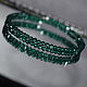 Sparkling green natural spinel bracelet with cut, Bead bracelet, Moscow,  Фото №1