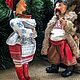 Ватная игрушка (елочная, интерьерная) Кум и Солоха. Интерьерная кукла. Очарование необычных вещей Зоя Чернышова. Ярмарка Мастеров.  Фото №6