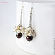 Длинные серьги-гроздья с жемчугом. Серьги классические. WITHLOVE.GIFT ●украшения●. Интернет-магазин Ярмарка Мастеров.  Фото №2