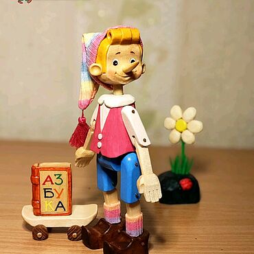 Куклы и игрушки ручной работы. Ярмарка Мастеров - ручная работа Буратино. Handmade.
