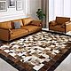  ковёр ручной работы из шкур коровы. Ковры для дома. Luxury Patchwork. Интернет-магазин Ярмарка Мастеров.  Фото №2