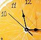 Заказать Часы настенные кухонные Апельсин. Волшебное время (ClockShop) Юля ♌. Ярмарка Мастеров. . Часы классические Фото №3