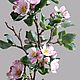 Ветка цветущей яблони из полимерной глины, холодный фарфор, Букеты, Уфа,  Фото №1
