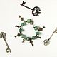 Bracelet of green aventurine pendants with bronze metal. Bead bracelet. Foxys-handiwork (foxys-handiwork). Online shopping on My Livemaster.  Фото №2