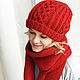 Cashmere knitted scarf ' Katarina'. Scarves. marishino. My Livemaster. Фото №6