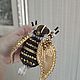 Order Brooch Gold bumblebee. VeninnaS. Livemaster. . Brooches Фото №3