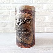 Сувениры и подарки handmade. Livemaster - original item Coffee Jar, Coffee Lover`s Gift, Tin Wedding Gift. Handmade.