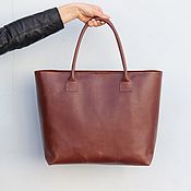 Сумки и аксессуары handmade. Livemaster - original item Large leather bag (large leather bag). Handmade.