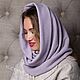 Шапка ангора "Лаванда". Шапки. KUDESNITSA Designer Accessories. Ярмарка Мастеров.  Фото №4