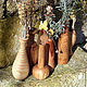 Деревянные вазы для маленьких букетиков цветов из разных пород дерева. Вазы. m-i-f. Ярмарка Мастеров.  Фото №5