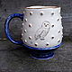 Mug with pimples, painting and gilding. Mugs and cups. Ceramist_mamontov. My Livemaster. Фото №6
