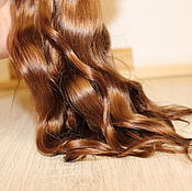 Материалы для творчества handmade. Livemaster - original item Hair for dolls is natural. ( Intense brown). Handmade.