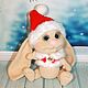 Nochevieja a.. La liebre de punto. Regalo de año Nuevo. Stuffed Toys. Nina Rogacheva 'North toy'. My Livemaster. Фото №5