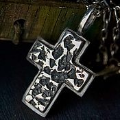 Украшения handmade. Livemaster - original item Cross silver male, cross silver male, pendant pendant. Handmade.