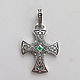 Silver cross for men with agate, Pendants, Sevastopol,  Фото №1