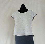 Одежда handmade. Livemaster - original item A simple linen blouse, natural color. Handmade.