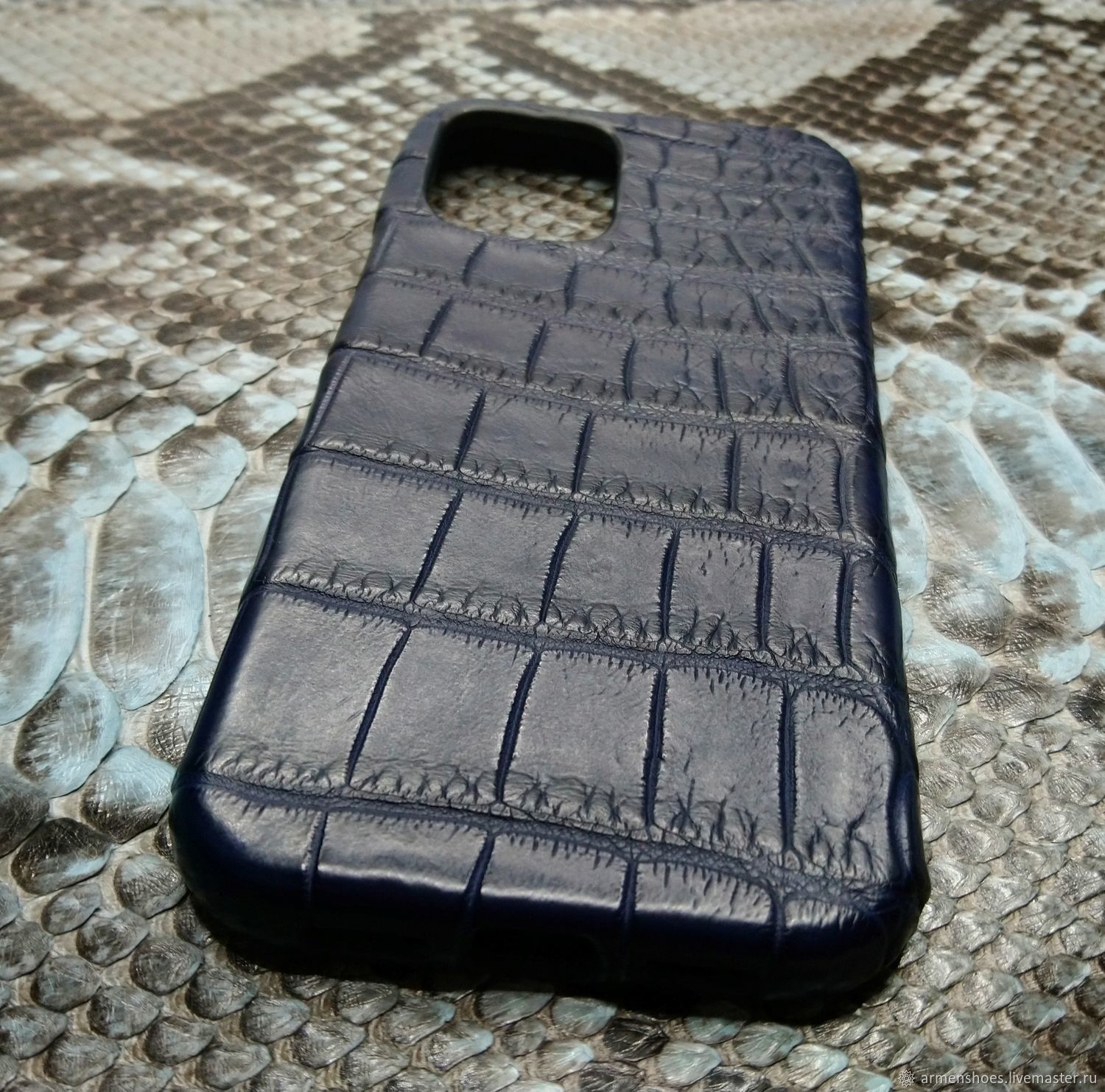Case for Apple iPhone 12, made of genuine crocodile leather, Case, Tosno,  Фото №1