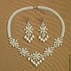 Necklace 'Snow diamonds'. Jewelry Sets. Elena Rodina. Online shopping on My Livemaster.  Фото №2
