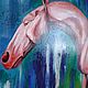 Заказать Картина: Розовый конь v.2. Elena-povetris. Ярмарка Мастеров. . Картины Фото №3